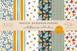 Wildflowers Seamless Patterns Part 1 Graphic by Julia Dreams · Creative ...
