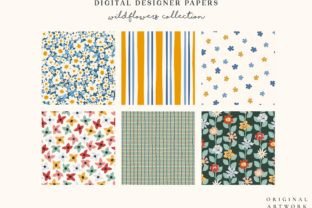 Wildflowers Seamless Patterns Part 1 Graphic by Julia Dreams · Creative ...