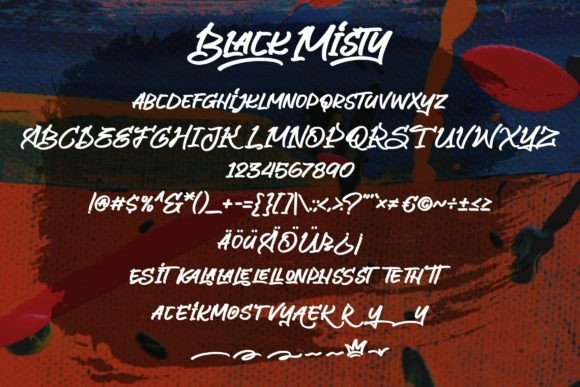 Black Misty Font - Preview 5