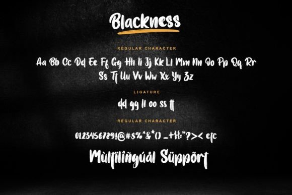 Blackness Font - Preview 4