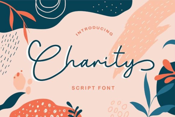 Charity Font PNG with transparent background - Preview 4