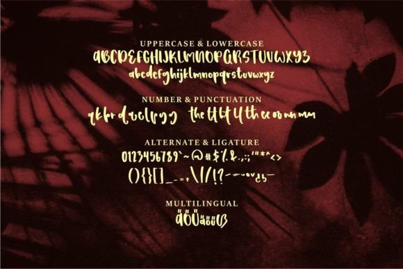 Mellonda Font PNG with transparent background - Preview 4