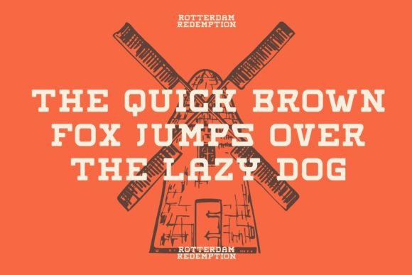 Rotterdam Redemption Font PNG with transparent background - Preview 3