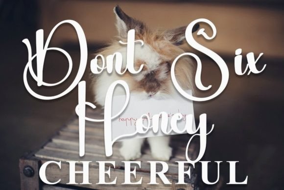 Rabbit Font PNG with transparent background - Preview 4