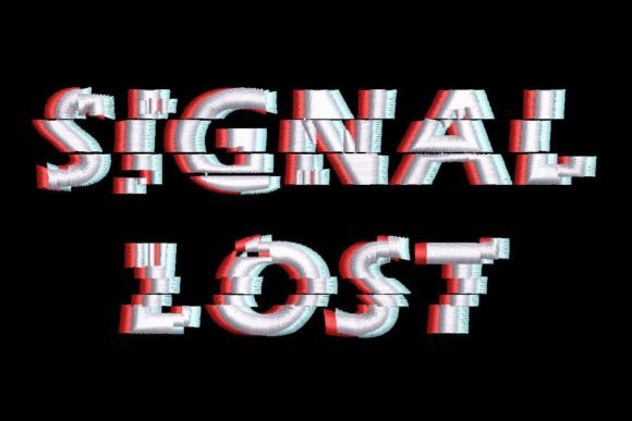 Signal Lost Glitch Effect
