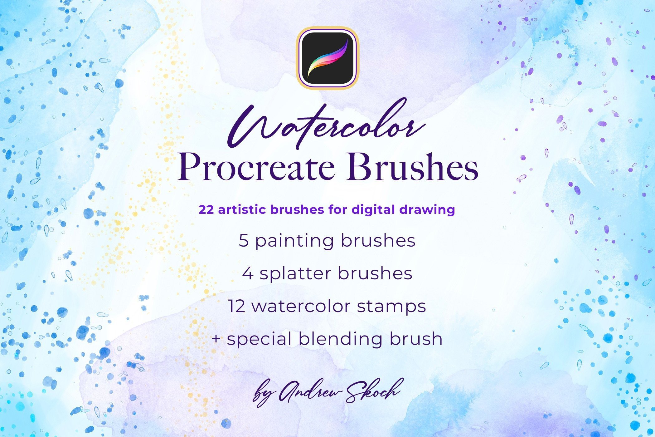 Watercolor Procreate Brushes - photo 3
