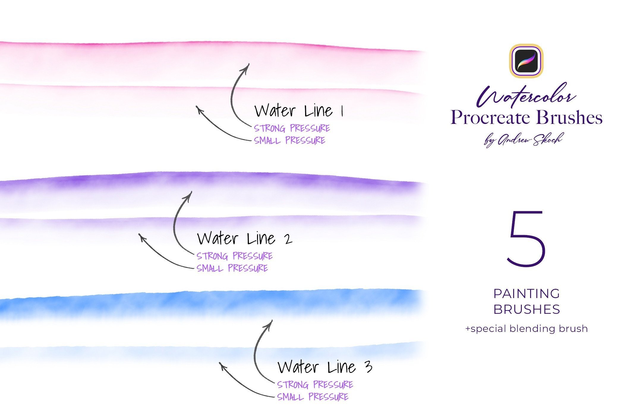 Watercolor Procreate Brushes - photo 9