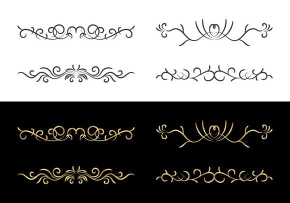 Decorative Border in Retro Style