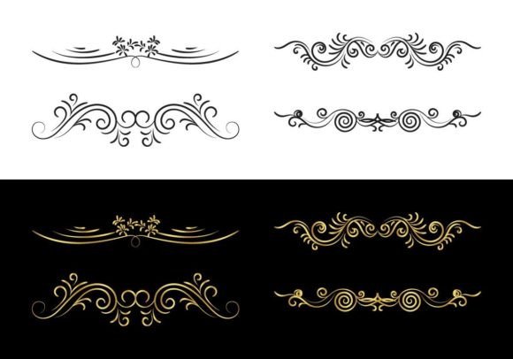 Decorative Border in Retro Style