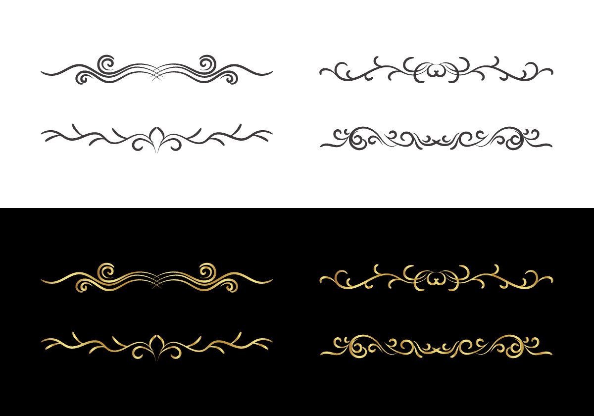 Decorative Border in Retro Style