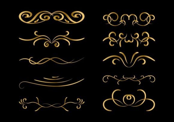 Decorative Border in Retro Style