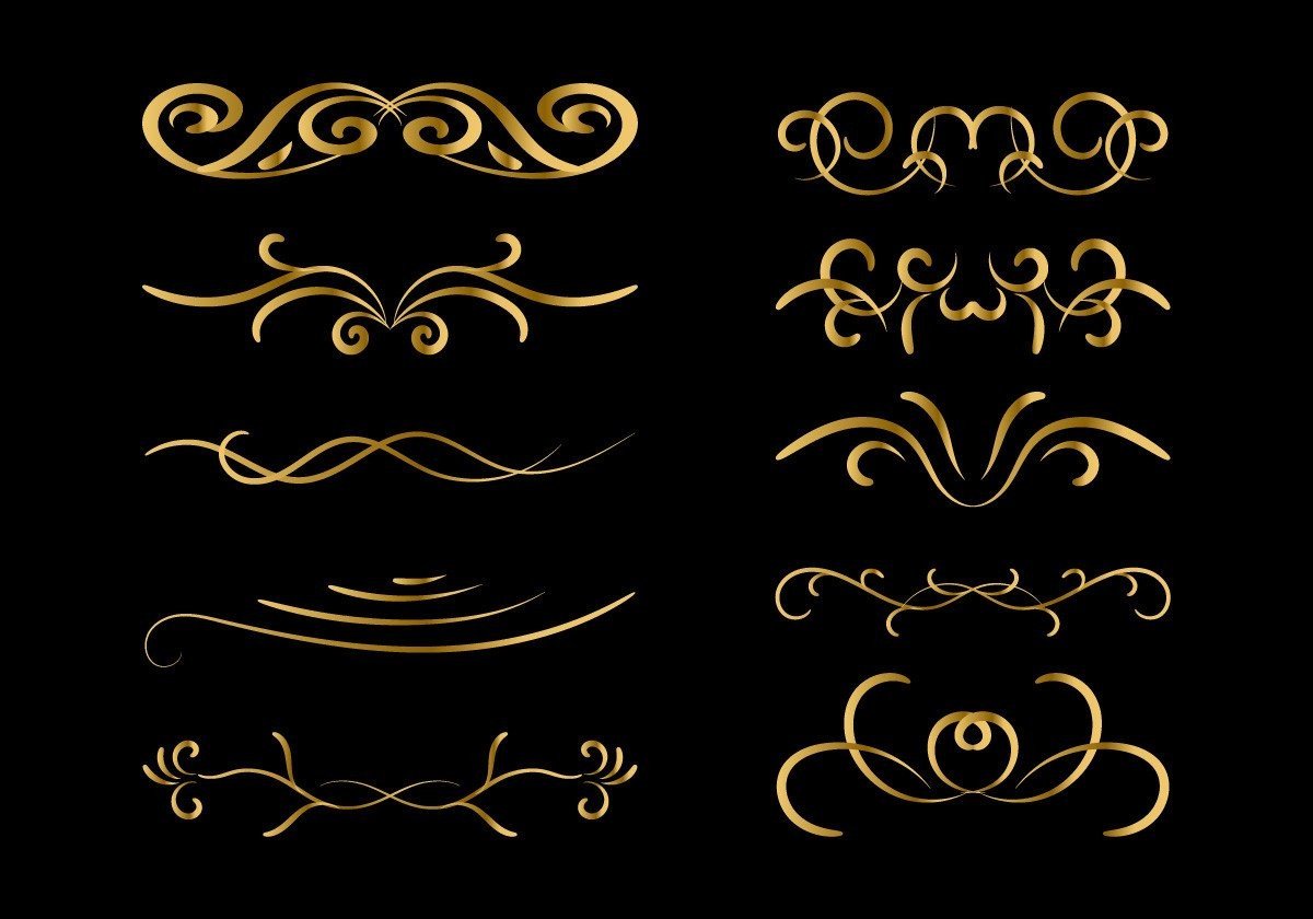 Decorative Border in Retro Style