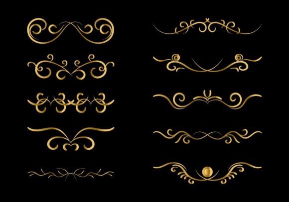 Decorative Border in Retro Style