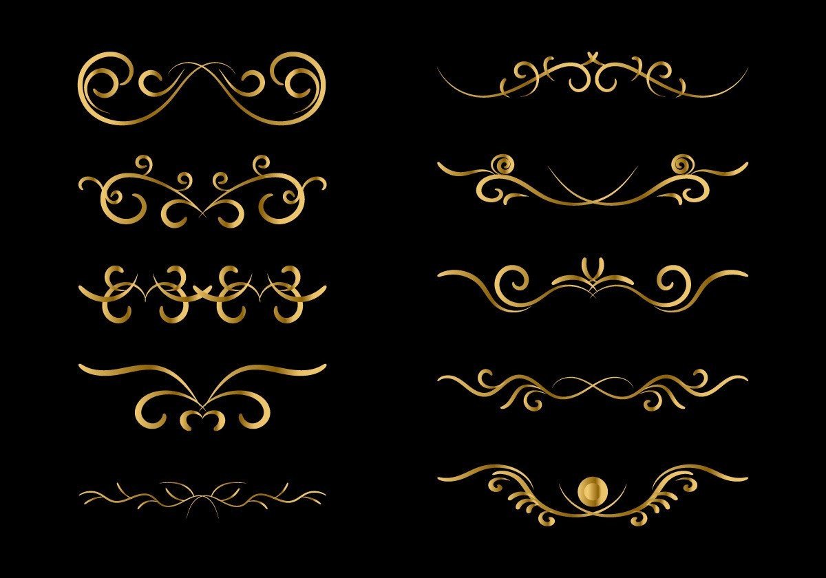 Decorative Border in Retro Style