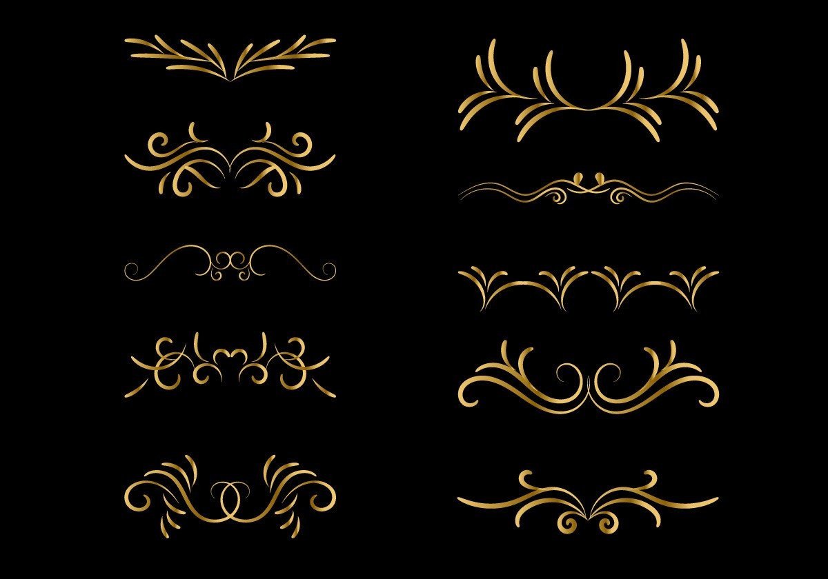 Decorative Border in Retro Style
