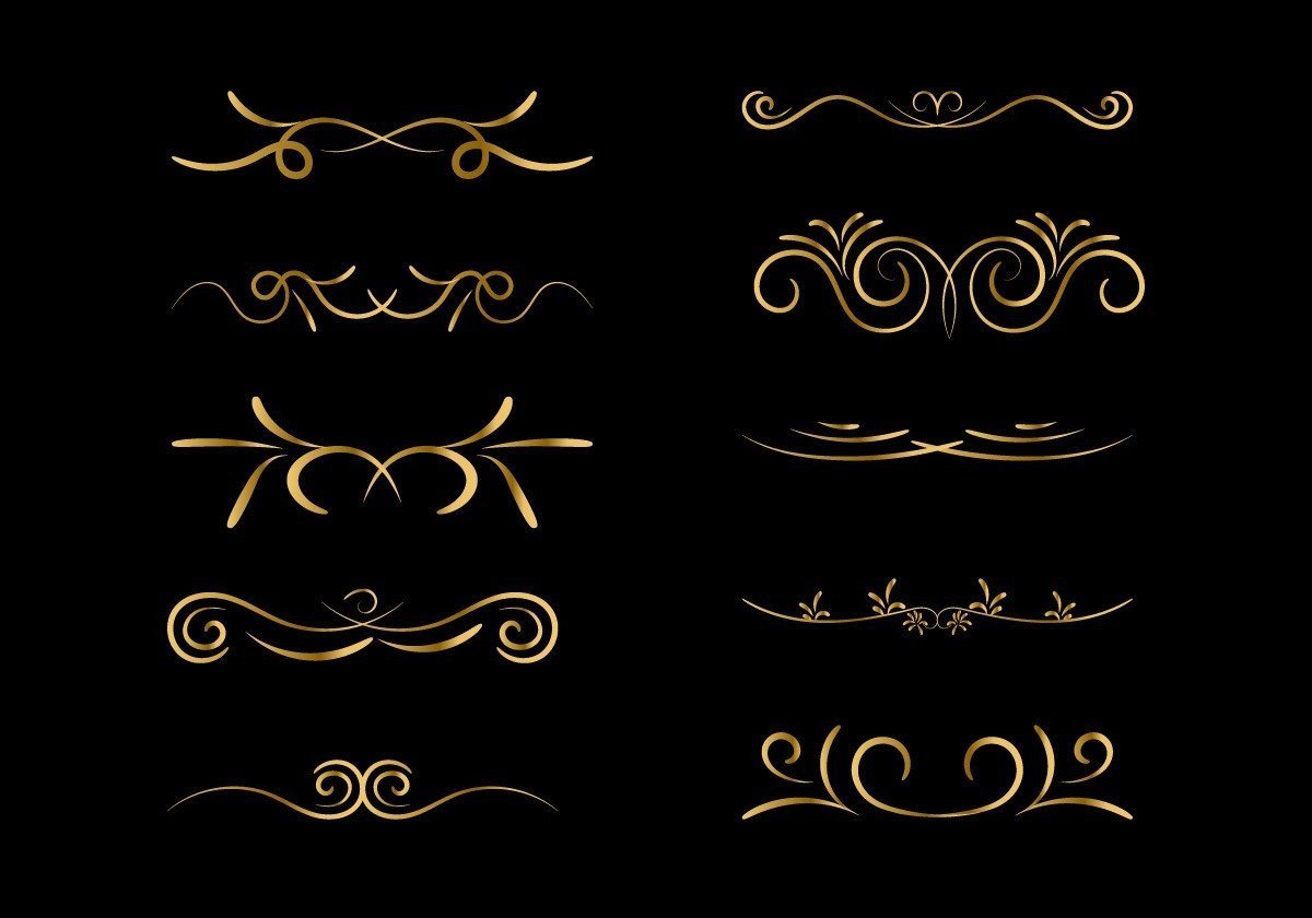 Decorative Border in Retro Style