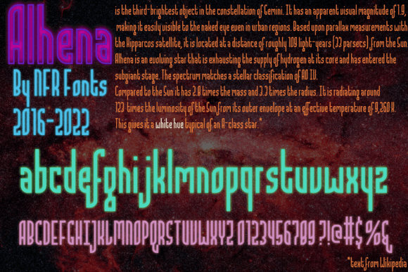 Alhena Font - Preview 1