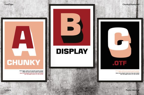 Chunky Display Font - Preview 5