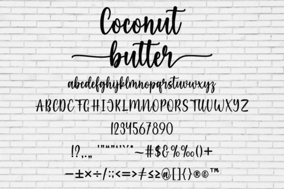 Coconut Butter Font - Preview 3