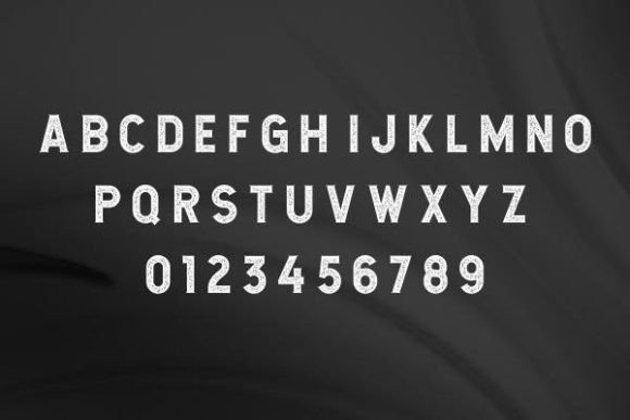 Dark Distressed Font - Preview 1