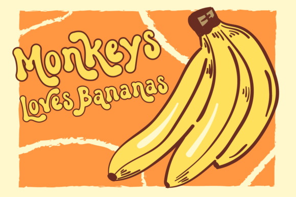 Groovy Yellow Font - Preview 2
