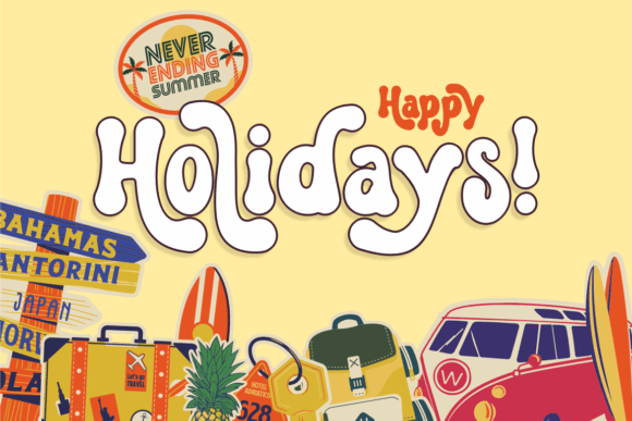 Groovy Yellow Font - Preview 3