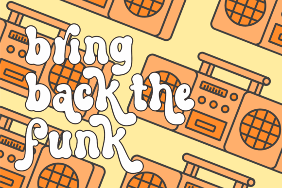Groovy Yellow Font - Preview 4