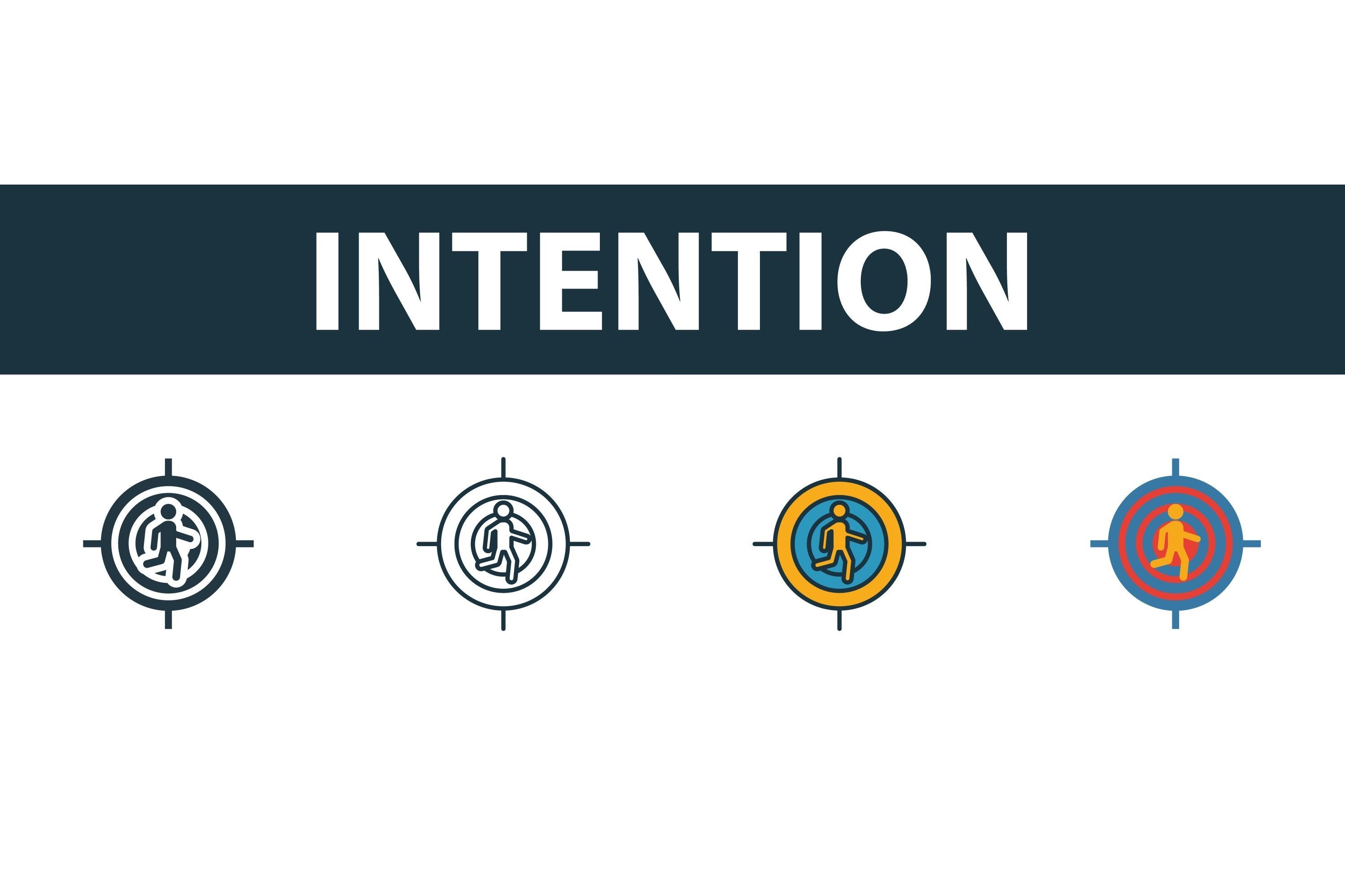 Intention Icon Set Graphic by aimagenarium · Creative Fabrica
