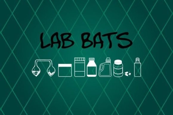 Lab Bats Font PNG with transparent background - Preview 1