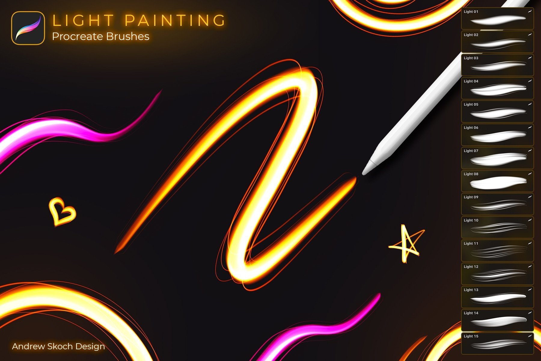 Light Painting Procreate Brushes - photo 1
