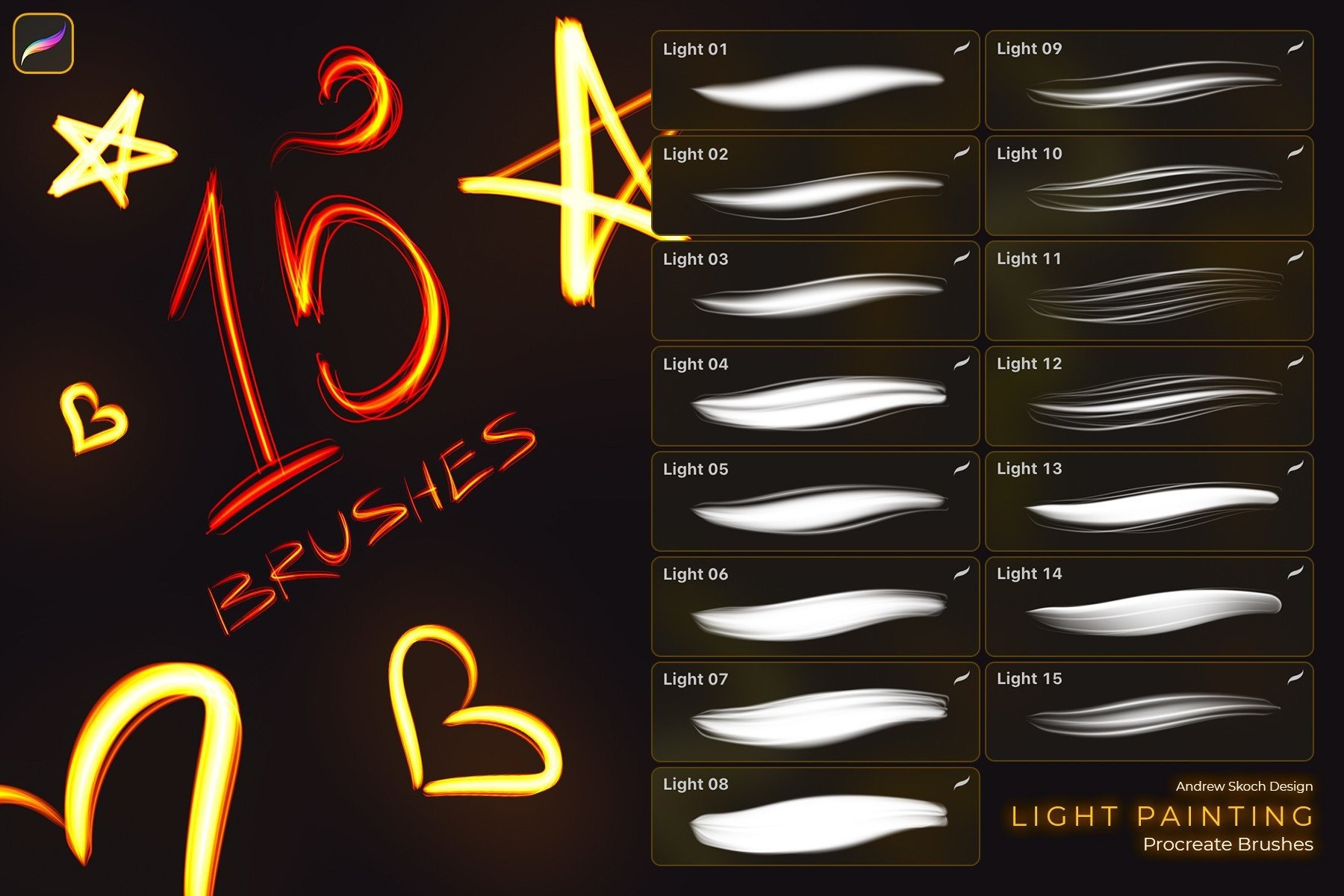 Light Painting Procreate Brushes - photo 3