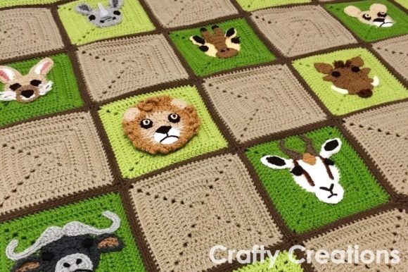 South African Safari Blanket Grafik Häkelmuster Von Crafty Creations
