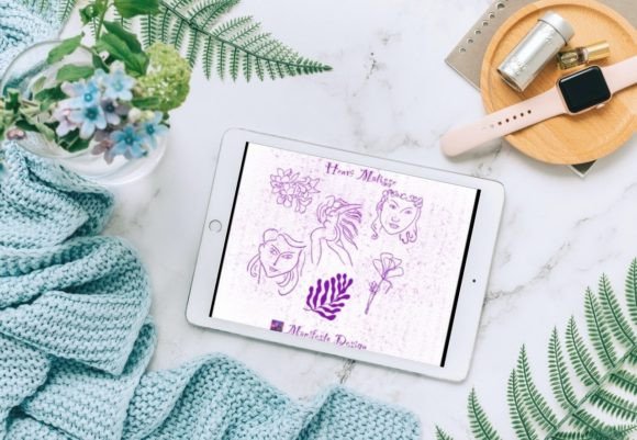 15 Line Art Matisse for Procreate V 3