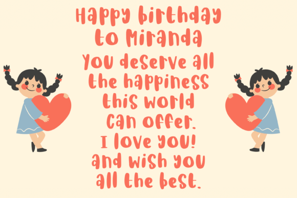Birthday Girl Font - Preview 1