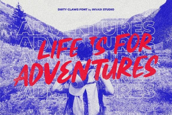 Dirty Claws Font - Preview 4