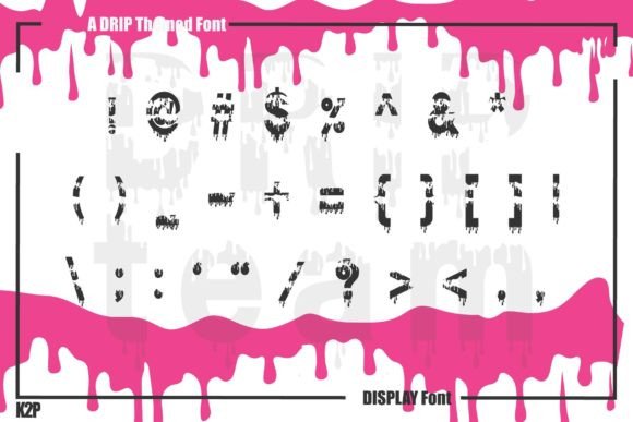 Drip Team Font - Preview 4