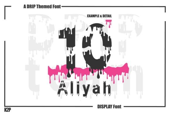 Drip Team Font - Preview 6