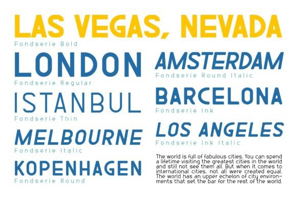 Fondserie Font PNG with transparent background - Preview 2