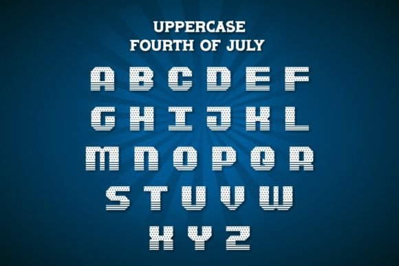 Fourth of July Font - Preview 1
