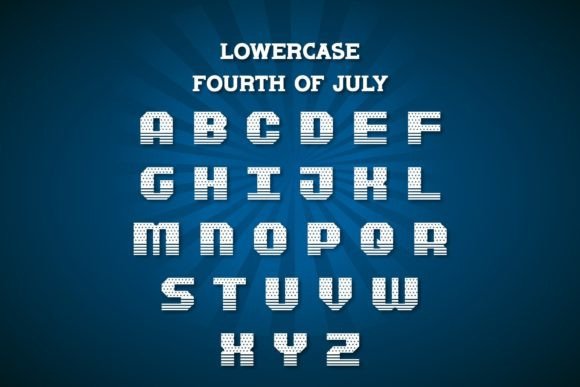 Fourth of July Font - Preview 2