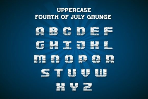 Fourth of July Font - Preview 4