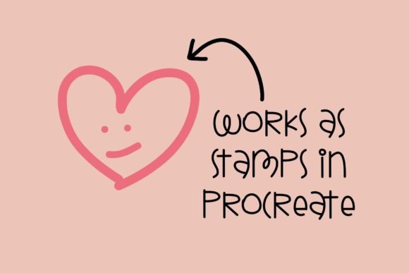 Hearts Dingbats Font PNG with transparent background - Preview 1
