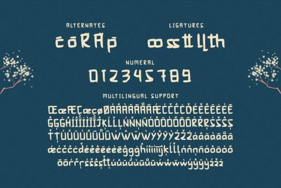 Monigiwa Font PNG with transparent background - Preview 2
