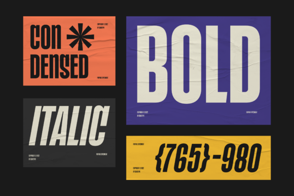 Popfine Font PNG with transparent background - Preview 1