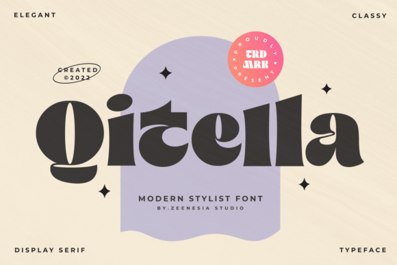 Qitella Font PNG with transparent background - Preview 1