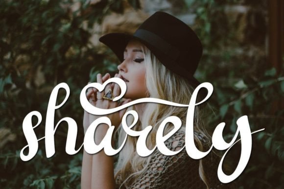 Sharelock Font PNG with transparent background - Preview 2