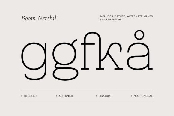 Boom Nerthil Font - Preview 1