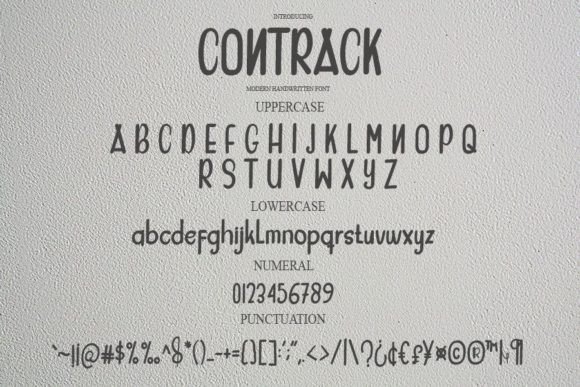 Contrack Font - Preview 1