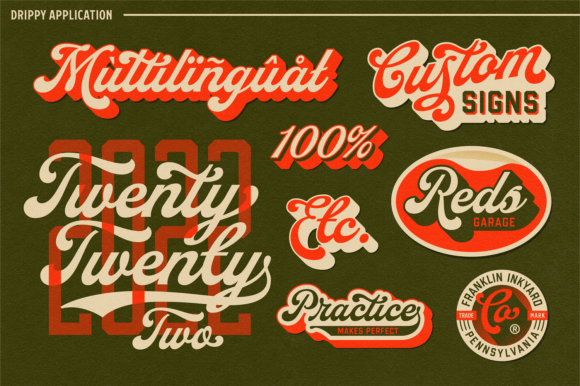 Drippy Font - Preview 4