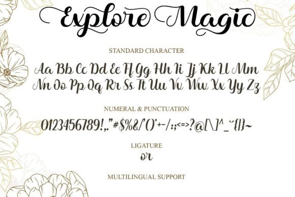 Explore Magic Font - Preview 6